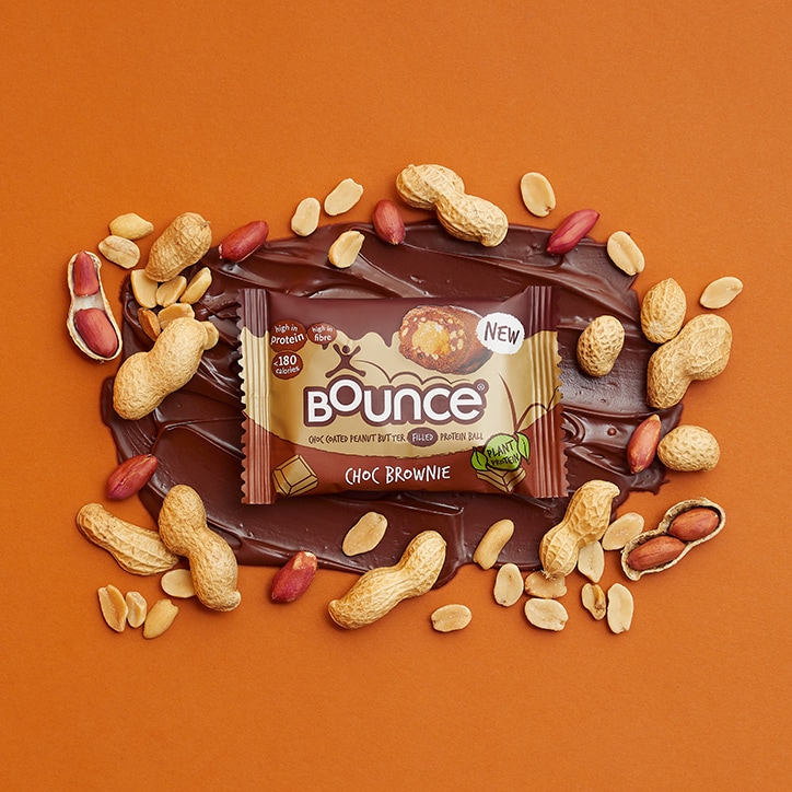 Bounce Dipped Dark Chocolate Brownie Plant Protein Ball 40g